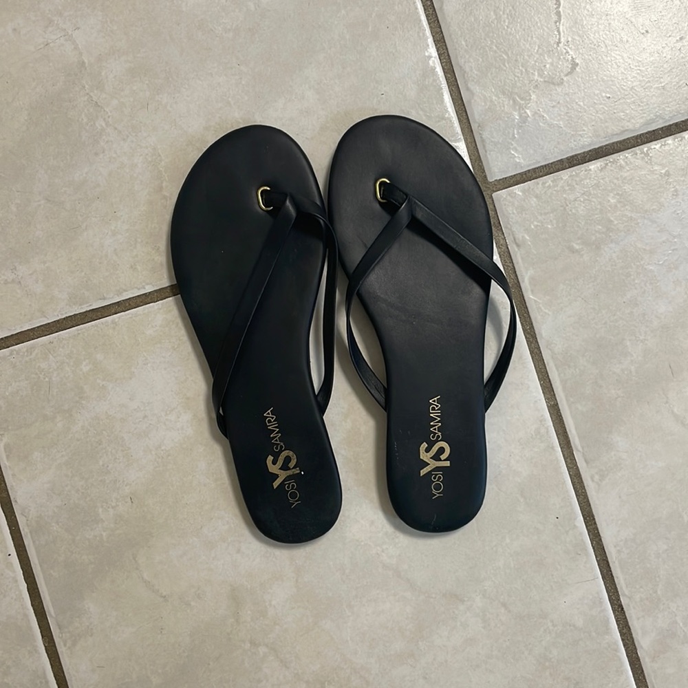 Yosi Samra Black flip flops. Brand new, never worn.